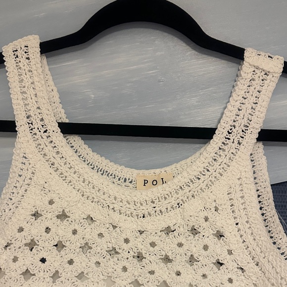 POL White Crochet Ruffle Tank Top - Picture 5 of 5